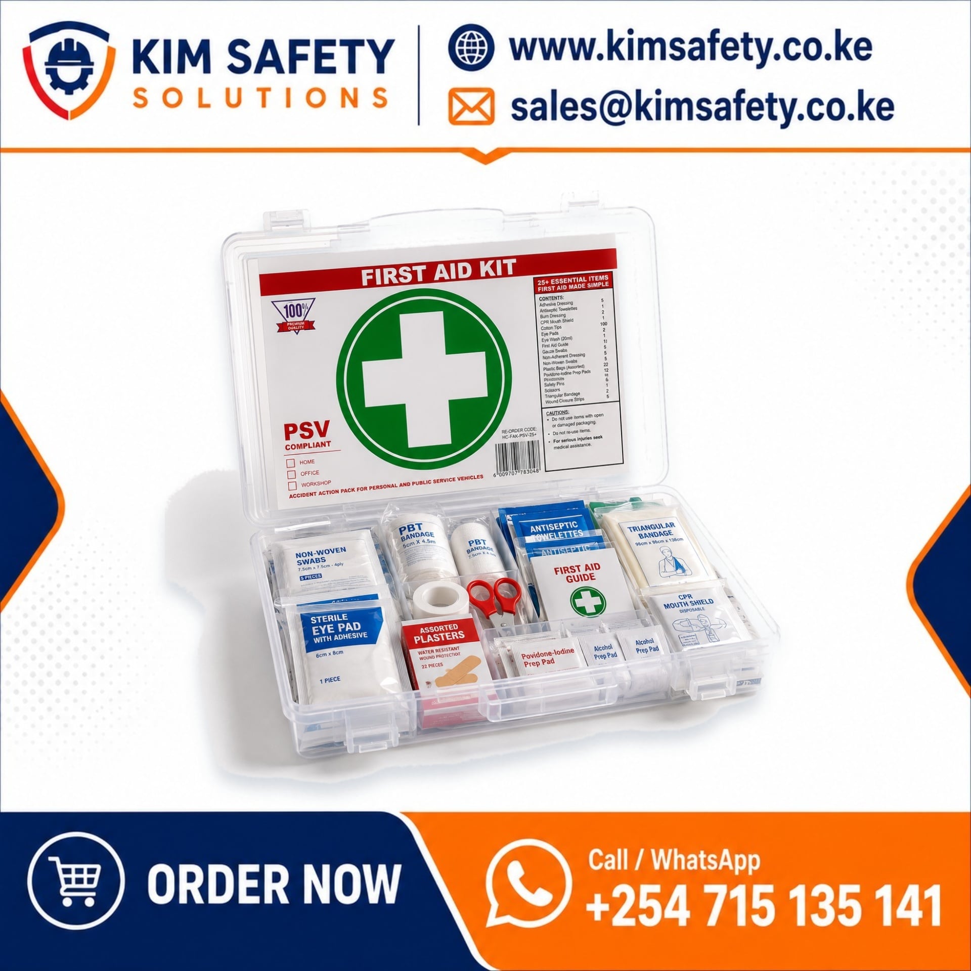 First Aid Kit Stock, Refill & Restocking Supplies — KimSafety
