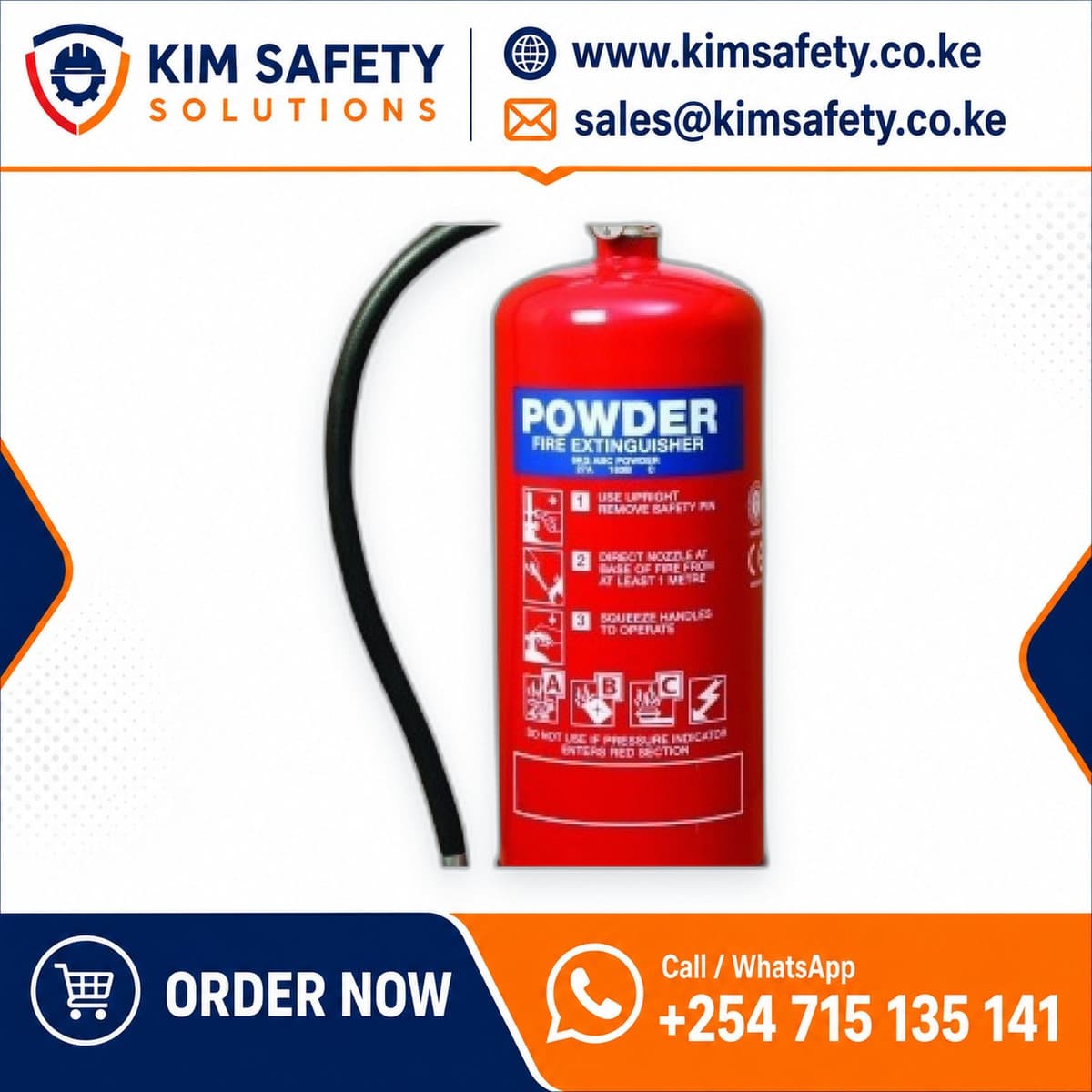 Fire Extinguisher Types in Kenya: ABC, CO2, Foam and When to Use Each