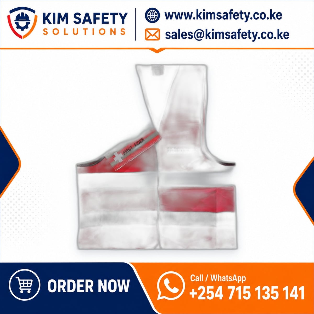 Fire Marshal Reflective Vest (Branded) — KimSafety
